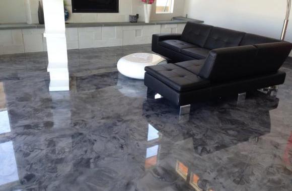 Epoxy flooring for living room